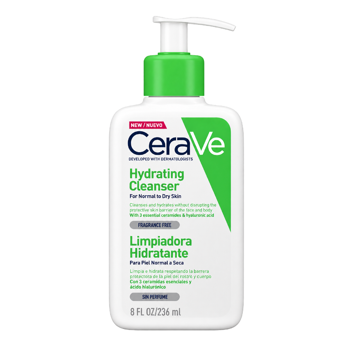Limpiadora hidratante piel normal a seca 236 ml