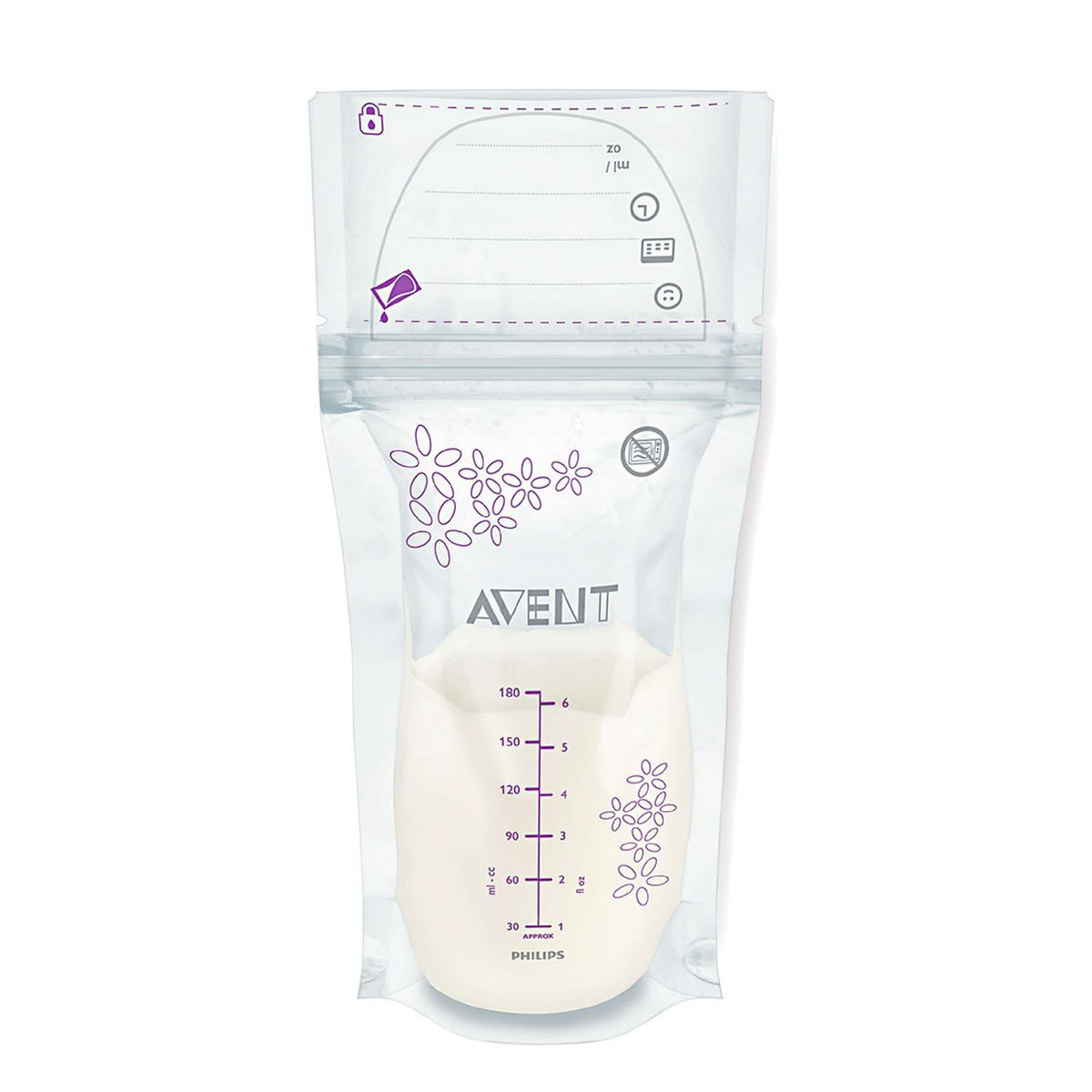 Bolsas pre-esterilizadas para leche materna 180 ml x25