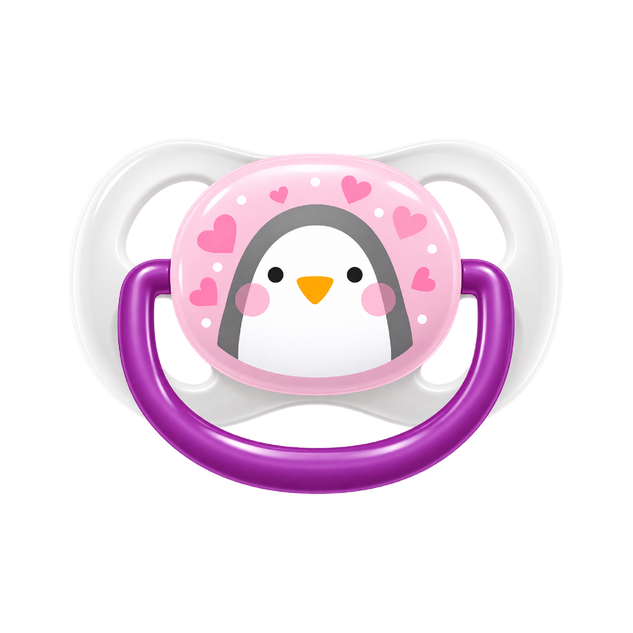 Chupón Ultra Air 0-6 m pingüino niña (x1)