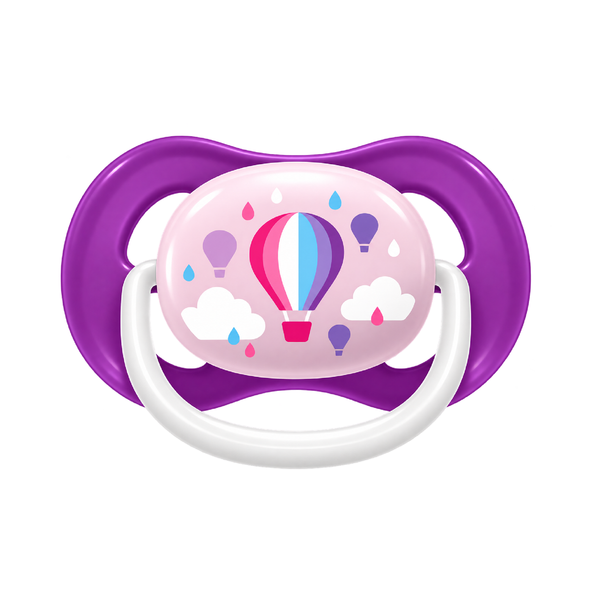 Chupón Ultra Air 6-18 m globo morado (x1)