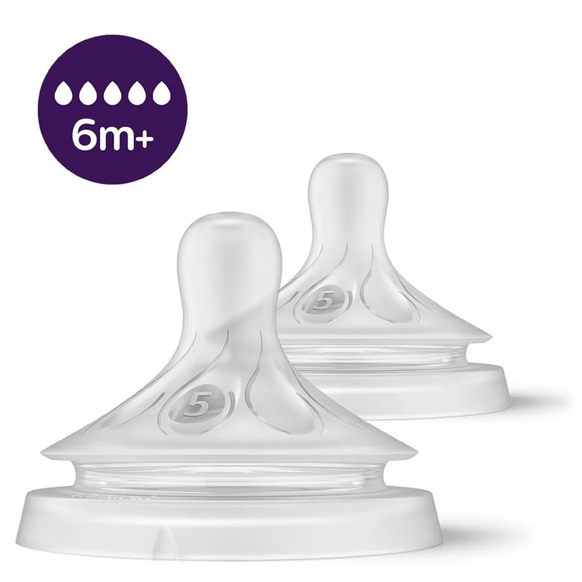 Tetina flujo 5 — 6m+